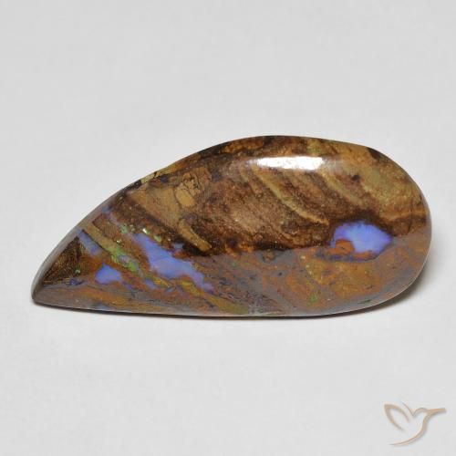 9.66ct Natural Multicolor Boulder Opal, Fancy, Opaque