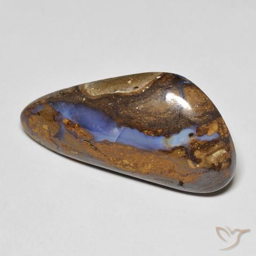 16.25 ct Multicolor Boulder Opal Stone, Natural Boulder Opal in Fancy Cabochon Shape for Sale