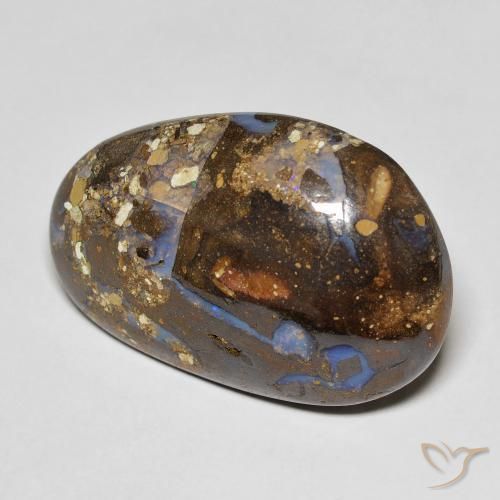 23.38 ct Multicolor Boulder Opal Stone, Natural Boulder Opal in Fancy Cabochon Shape for Sale