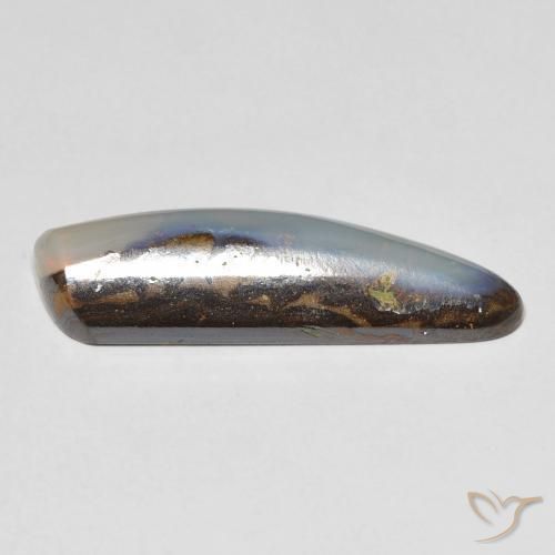 Boulder Opal Gemstone in 27.2 x 8.3 mm Size for Sale, Boulder Opal Stone in Multicolor Color