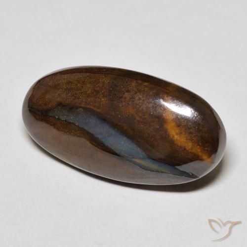 12.95 ct Multicolor Boulder Opal Stone, Natural Boulder Opal in Oval Cabochon Shape for Sale
