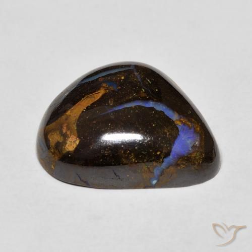 Boulder Opal Gemstone in 17.9 x 14.9 mm Size for Sale, Boulder Opal Stone in Multicolor Color