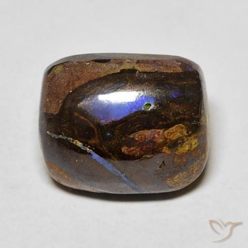 9.41ct Natural Multicolor Boulder Opal, Cushion, Opaque