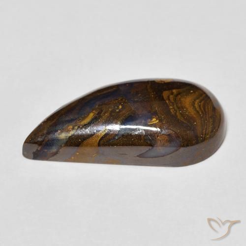 Boulder Opal Gemstone in 22.3 x 11.5 mm Size for Sale, Boulder Opal Stone in Multicolor Color