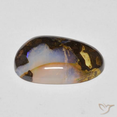 Boulder Opal Gemstone in 17 x 11.5 mm Size for Sale, Boulder Opal Stone in Multicolor Color