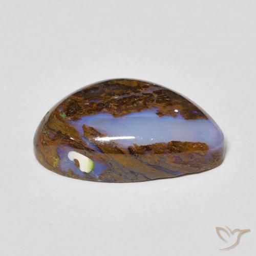 Boulder Opal Gemstone in 15.3 x 9.4 mm Size for Sale, Boulder Opal Stone in Multicolor Color