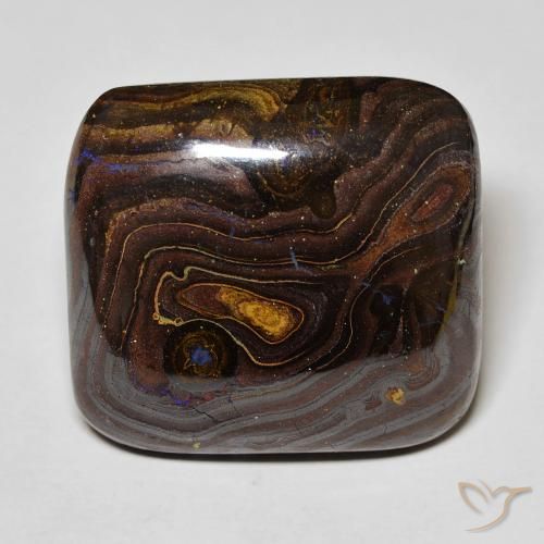 42.66ct Natural Multicolor Boulder Opal, Cushion, Opaque