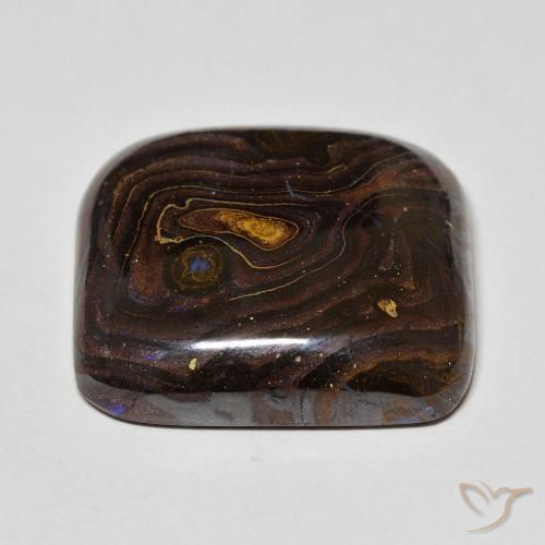 Boulder Opal Gemstone in 23.8 x 21.8 mm Size for Sale, Boulder Opal Stone in Multicolor Color