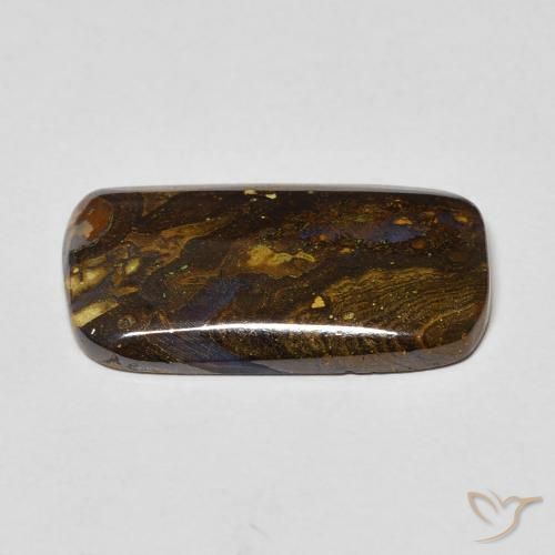 Boulder Opal Gemstone in 19.2 x 10.7 mm Size for Sale, Boulder Opal Stone in Multicolor Color