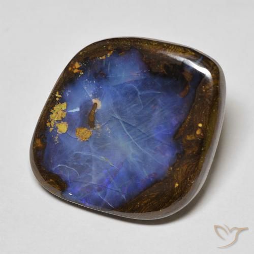 22.35 ct Multicolor Boulder Opal Stone, Natural Boulder Opal in Fancy Cabochon Shape for Sale