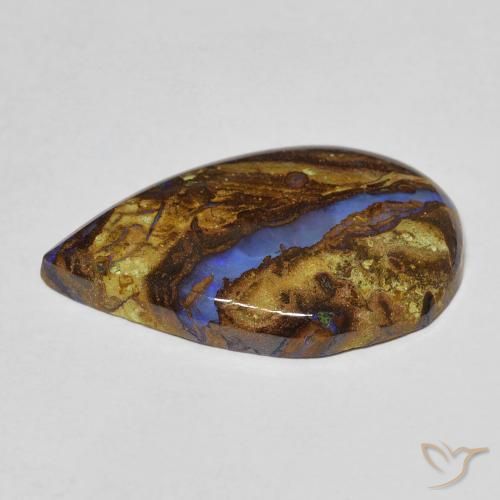 Boulder Opal Gemstone in 22.1 x 13.8 mm Size for Sale, Boulder Opal Stone in Multicolor Color