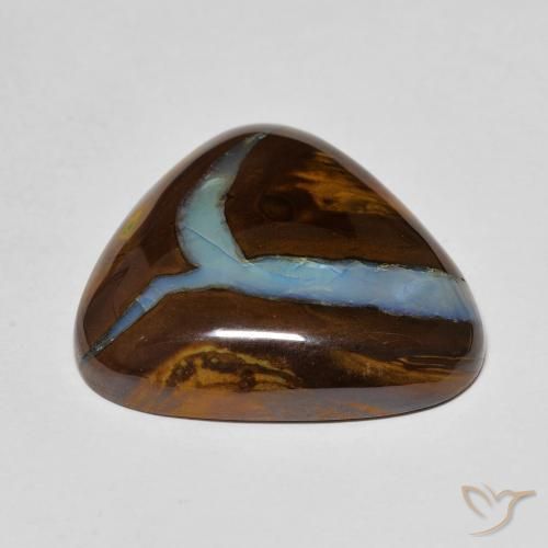 Boulder Opal Gemstone in 22.1 x 21.4 mm Size for Sale, Boulder Opal Stone in Multicolor Color