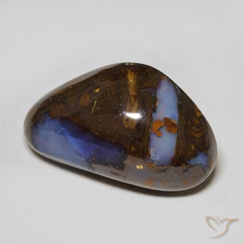 13.99 ct Multicolor Boulder Opal Stone, Natural Boulder Opal in Fancy Cabochon Shape for Sale