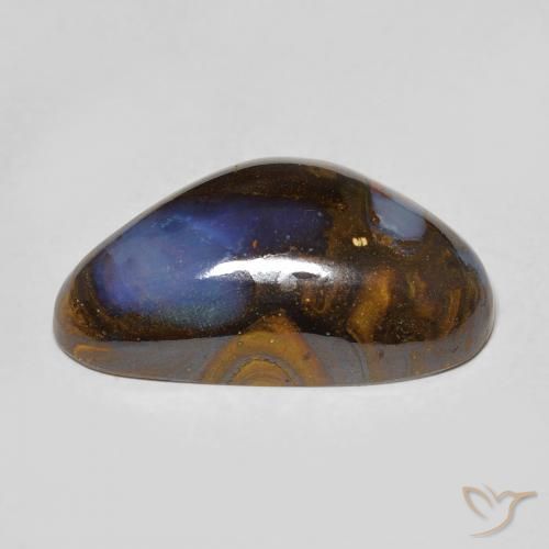 Boulder Opal Gemstone in 20.7 x 12.6 mm Size for Sale, Boulder Opal Stone in Multicolor Color