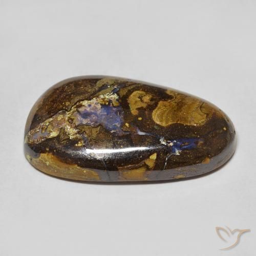 Boulder Opal Gemstone in 23.8 x 14.9 mm Size for Sale, Boulder Opal Stone in Multicolor Color