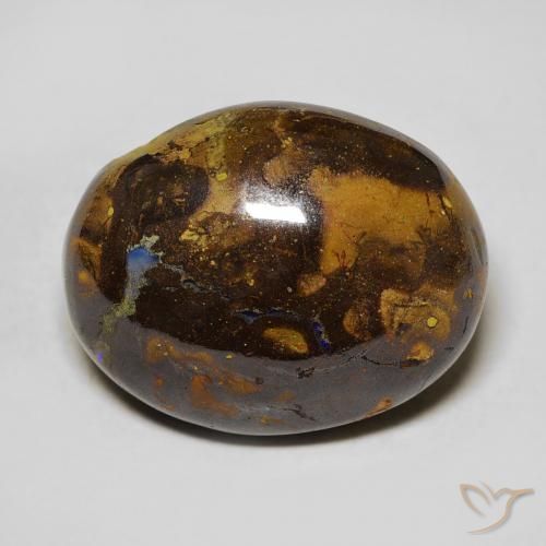 15.66ct Natural Multicolor Boulder Opal, Oval, Opaque