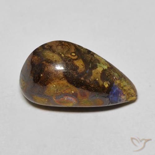 6.16ct Natural Multicolor Boulder Opal, Fancy, Opaque