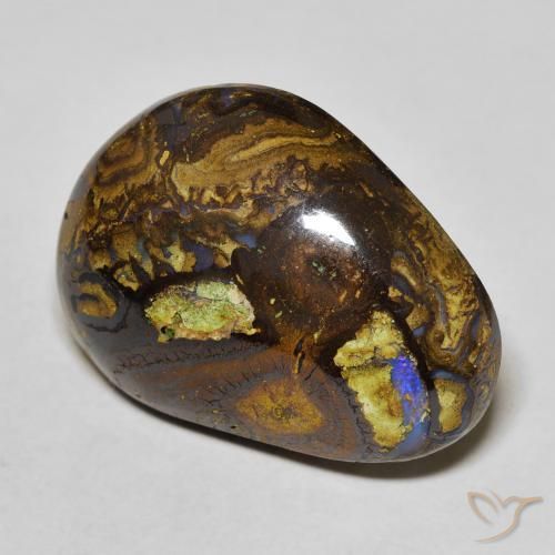 21.59ct Natural Multicolor Boulder Opal, Fancy, Opaque