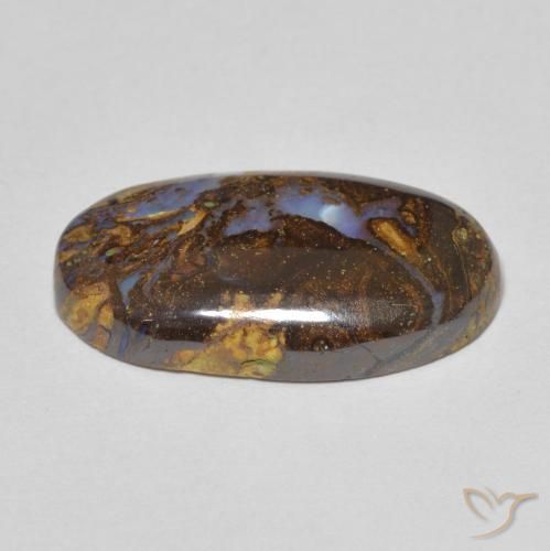 Boulder Opal Gemstone in 19.1 x 10.9 mm Size for Sale, Boulder Opal Stone in Multicolor Color