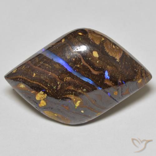 19.33 ct Multicolor Boulder Opal Stone, Natural Boulder Opal in Fancy Cabochon Shape for Sale