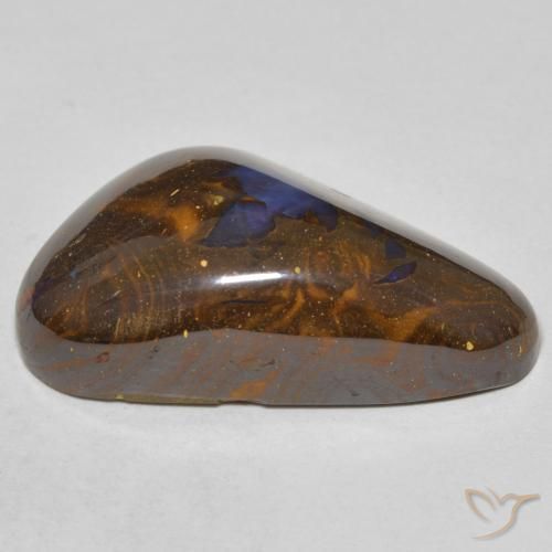 Boulder Opal Gemstone in 25.7 x 15.7 mm Size for Sale, Boulder Opal Stone in Multicolor Color