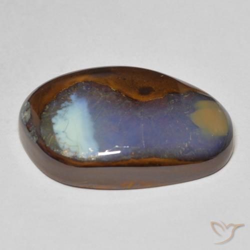 Boulder Opal Gemstone in 22.4 x 14.5 mm Size for Sale, Boulder Opal Stone in Multicolor Color