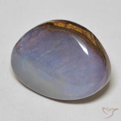 13.64 ct Multicolor Boulder Opal Stone, Natural Boulder Opal in Fancy Cabochon Shape for Sale