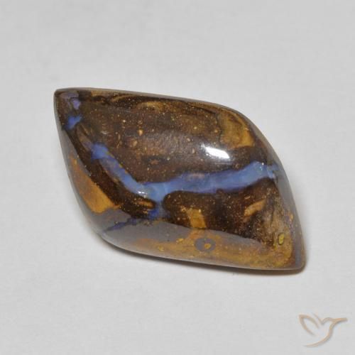 9.73 ct Multicolor Boulder Opal Stone, Natural Boulder Opal in Fancy Cabochon Shape for Sale