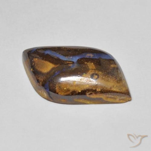 Boulder Opal Gemstone in 16 x 12 mm (calibrated) Size for Sale, Boulder Opal Stone in Multicolor Color