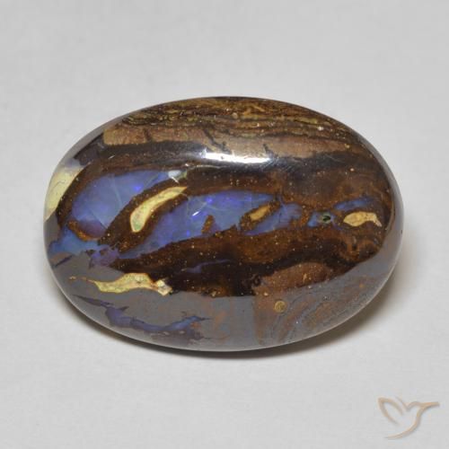 13.59ct Natural Multicolor Boulder Opal, Oval, Opaque