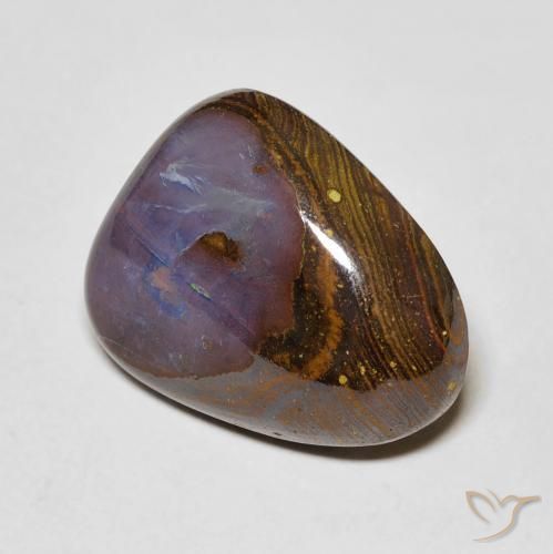 11.24 ct Multicolor Boulder Opal Stone, Natural Boulder Opal in Fancy Cabochon Shape for Sale