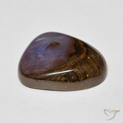 Boulder Opal Gemstone in 16.7 x 13.8 mm Size for Sale, Boulder Opal Stone in Multicolor Color