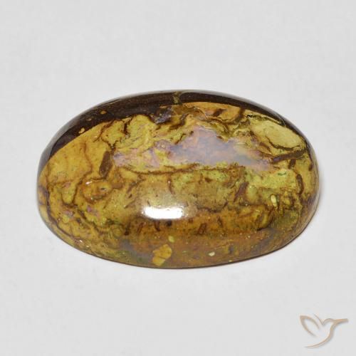 Boulder Opal Gemstone in 20 x 15 mm (calibrated) Size for Sale, Boulder Opal Stone in Multicolor Color