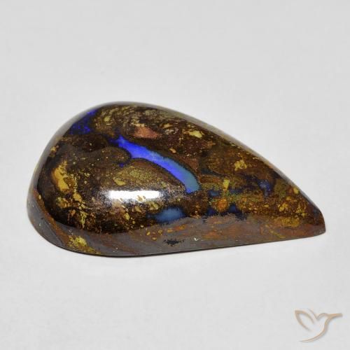Boulder Opal Gemstone in 25.5 x 16 mm Size for Sale, Boulder Opal Stone in Multicolor Color