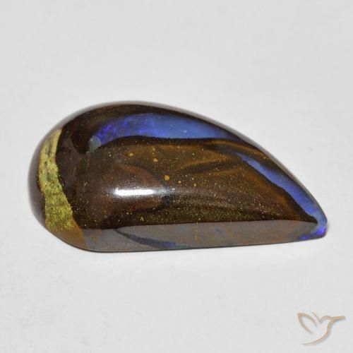 Boulder Opal Gemstone in 22.4 x 13.3 mm Size for Sale, Boulder Opal Stone in Multicolor Color
