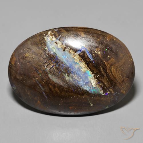 40.81ct Natural Multicolor Boulder Opal, Oval, Opaque