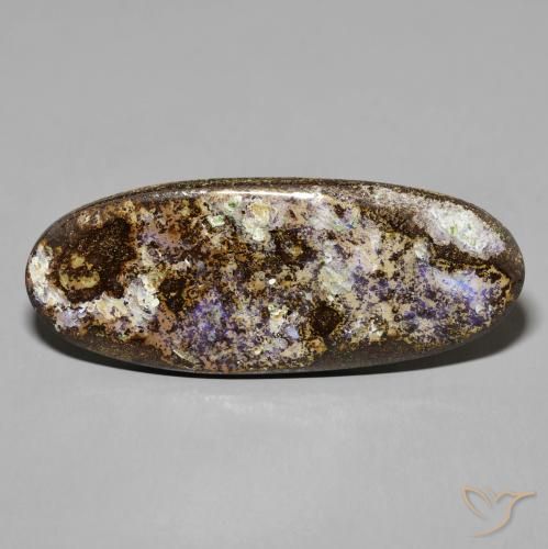 24.71ct Natural Multicolor Boulder Opal, Oval, Opaque