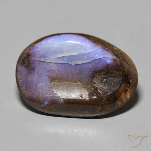 10.02ct Natural Multicolor Boulder Opal, Oval, Opaque