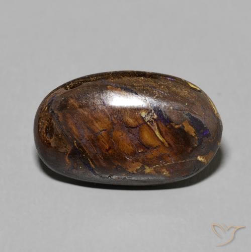 6.08ct Natural Multicolor Boulder Opal, Oval, Opaque