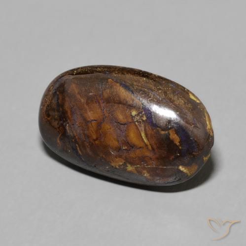 6.08 ct Multicolor Boulder Opal Stone, Natural Boulder Opal in Oval Cabochon Shape for Sale
