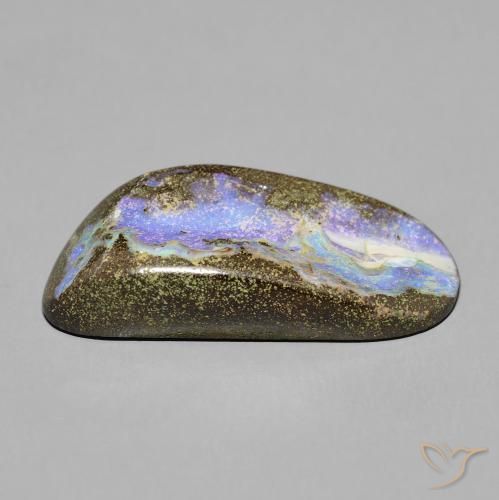 Boulder Opal Gemstone in 31.7 x 14.7 mm Size for Sale, Boulder Opal Stone in Multicolor Color