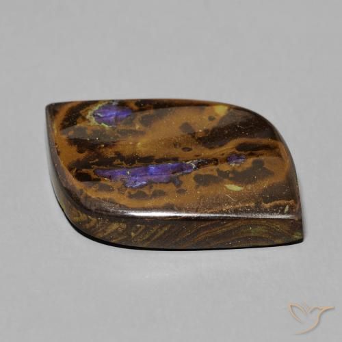 Boulder Opal Gemstone in 21.7 x 17.9 mm Size for Sale, Boulder Opal Stone in Multicolor Color