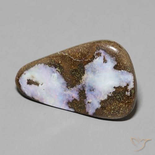 12.00 ct Multicolor Boulder Opal Stone, Natural Boulder Opal in Fancy Cabochon Shape for Sale