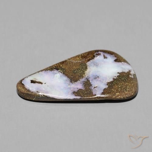 Boulder Opal Gemstone in 26 x 16.3 mm Size for Sale, Boulder Opal Stone in Multicolor Color