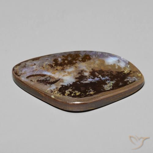 Boulder Opal Gemstone in 41.1 x 26.7 mm Size for Sale, Boulder Opal Stone in Multicolor Color