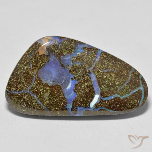 22.81ct Natural Multicolor Boulder Opal, Fancy, Opaque