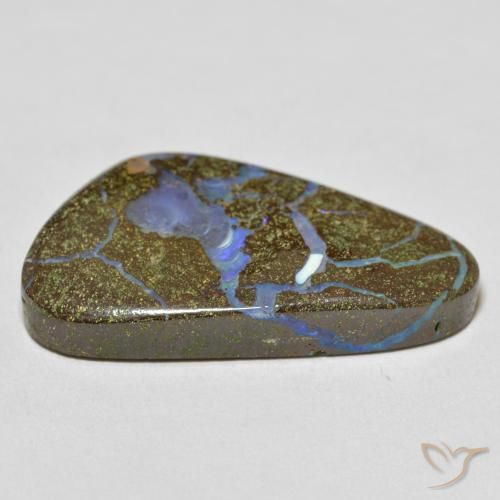 Boulder Opal Gemstone in 29.2 x 16.4 mm Size for Sale, Boulder Opal Stone in Multicolor Color