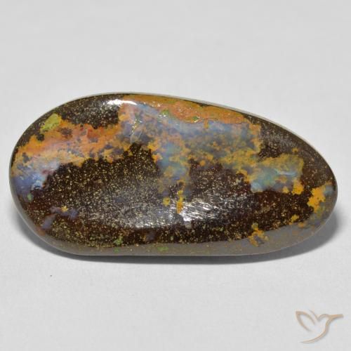 16.59ct Natural Multicolor Boulder Opal, Fancy, Opaque