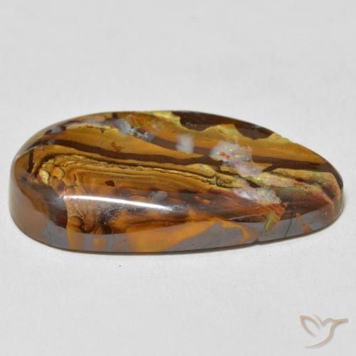 Boulder Opal Gemstone in 26.6 x 15.3 mm Size for Sale, Boulder Opal Stone in Multicolor Color