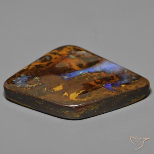 Boulder Opal Gemstone in 43.5 x 29.6 mm Size for Sale, Boulder Opal Stone in Multicolor Color